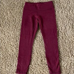 Lululemon Maroon Knit Wunder Unders